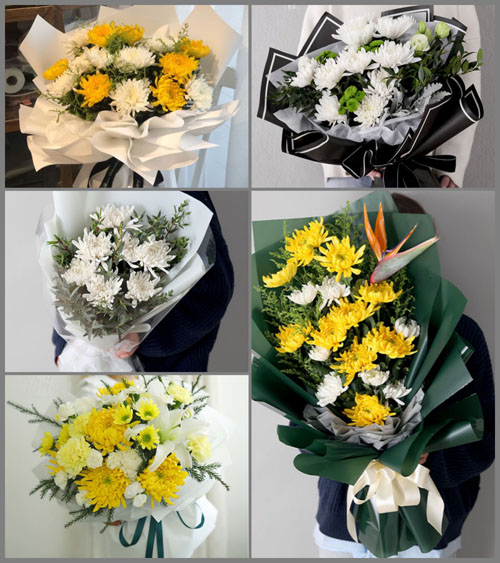 广东江门市开平市百合镇儒北村白事花束代送